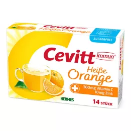CEVITT Immune hot orange sukkerfri granulat, 14 stk