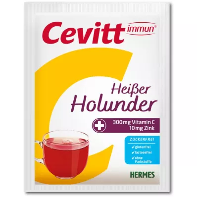 CEVITT Immune hot hyldebær sukkerfri granulat, 14 stk