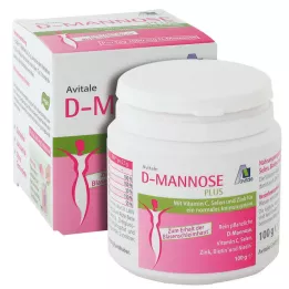 D-MANNOSE PLUS 2000 mg pulver med vitaminer og mineraler, 100 g