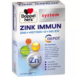 DOPPELHERZ Zink Immune Depot system Tabletter, 100 kapsler