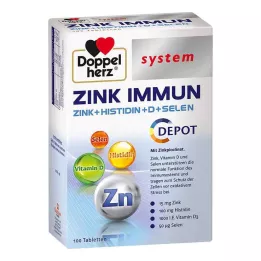 DOPPELHERZ Zink Immune Depot system Tabletter, 100 kapsler