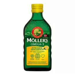 MÖLLERS Omega-3 olie med citronsmag, 250 ml