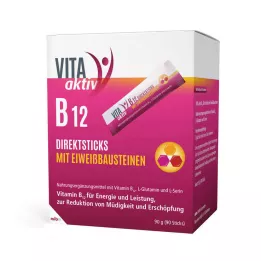 VITA AKTIV B12 direkte sticks med proteinbyggesten, 90 stk