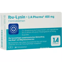 IBU-LYSIN 1A Pharma 400 mg filmovertrukne tabletter, 20 stk