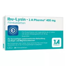 IBU-LYSIN 1A Pharma 400 mg filmovertrukne tabletter, 20 stk