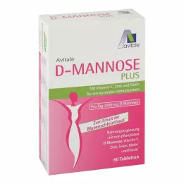 D-MANNOSE PLUS 2000 mg tabletter med vitaminer og mineraler, 60 stk