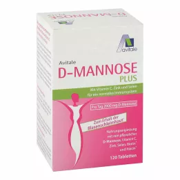 D-MANNOSE PLUS 2000 mg tabletter med vitaminer og mineraler, 120 stk