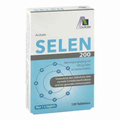 SELEN 200 µg tabletter, 120 stk