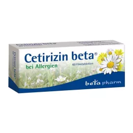 CETIRIZIN beta filmovertrukne tabletter, 60 stk