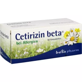 CETIRIZIN beta filmovertrukne tabletter, 90 stk