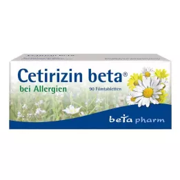 CETIRIZIN beta filmovertrukne tabletter, 90 stk