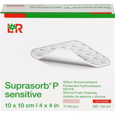 SUPRASORB P sensitiv PU-Skum v.non-bor.10x10cm, 10 stk