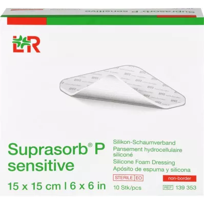 SUPRASORB P sensitiv PU-Skum v.non-bor.15x15cm, 10 stk