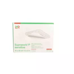 SUPRASORB P sensitiv PU-Skum v.non-bor.15x20cm, 10 stk