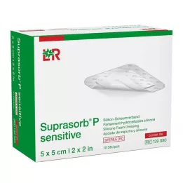 SUPRASORB P sensitive PU-Skum v.bor.lite 5x5cm, 10 stk