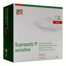 SUPRASORB P følsom PU-Skumkant 5x5cm, 10 stk
