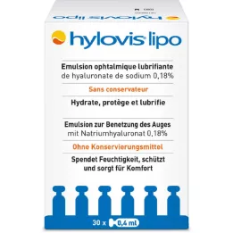 HYLOVIS lipo øjendråber enkeltdosispipetter, 30X0,4 ml