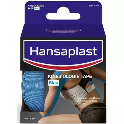 HANSAPLAST Sportskinesiologitape 5 cmx5 m blå, 1 stk