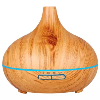 AROMA DIFFUSER Trædesign med LED, 1 stk