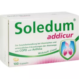 SOLEDUM addicur 200 mg enterocoatede bløde kapsler, 100 stk