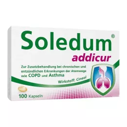 SOLEDUM addicur 200 mg enterocoatede bløde kapsler, 100 stk