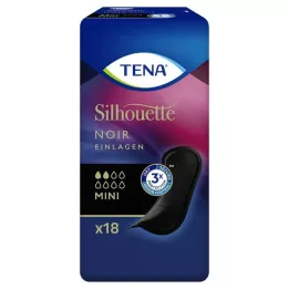 TENA SILHOUETTE Indlæg mini noir, 18 stk