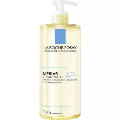 ROCHE-POSAY Lipikar bruse- og badeolie AP+, 750 ml