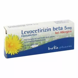 LEVOCETIRIZIN beta 5 mg filmovertrukne tabletter, 20 stk