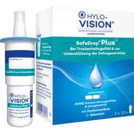 HYLO-VISION SafeDrop Plus øjendråber, 2X10 ml