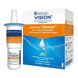 HYLO-VISION SafeDrop Lipocur øjendråber, 2X10 ml