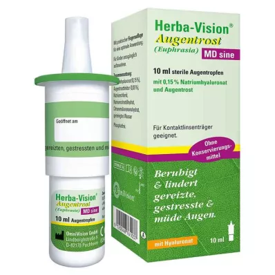 HERBA-VISION Øjentrøst MD sine øjendråber, 10 ml