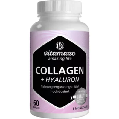 COLLAGEN 300 mg+Hyaluron 100 mg højdosis kapsler, 60 stk