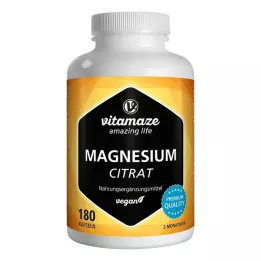 MAGNESIUMCITRAT 360 mg veganske kapsler, 180 kapsler