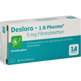 DESLORA-1A Pharma 5 mg filmovertrukne tabletter, 6 stk