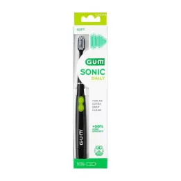 GUM SONIC DAILY Sonisk tandbørste sort, 1 stk