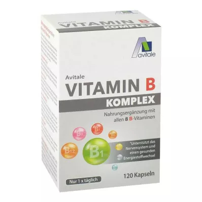 VITAMIN B KOMPLEX kapsler, 120 kapsler