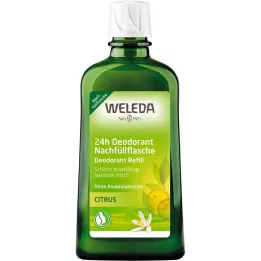WELEDA Citrus 24h deodorant refill-flaske, 200 ml