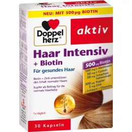 DOPPELHERZ Hair Intensive+Biotin-kapsler, 30 kapsler