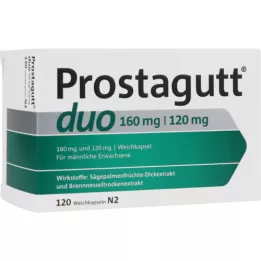 PROSTAGUTT duo 160 mg/120 mg bløde kapsler 120 stk, 120 stk