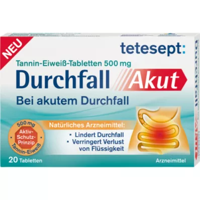 TETESEPT Diarré akut tabletter, 20 stk