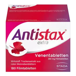 ANTISTAX ekstra venetabletter, 180 stk