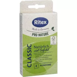 RITEX PRO NATURE CLASSIC Kondomer, 8 stk