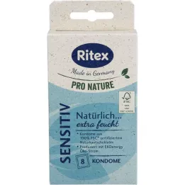 RITEX PRO NATURE SENSITIV Kondomer, 8 stk