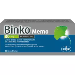 BINKO Memo 80 mg filmovertrukne tabletter, 30 stk