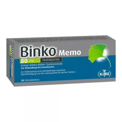 BINKO Memo 80 mg filmovertrukne tabletter, 30 stk