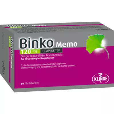 BINKO Memo 120 mg filmovertrukne tabletter, 60 stk