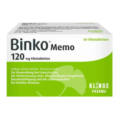 BINKO Memo 120 mg filmovertrukne tabletter, 60 stk