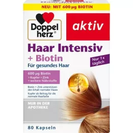DOPPELHERZ Hair Intensive+Biotin-kapsler, 80 kapsler
