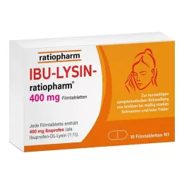 IBU-LYSIN-ratiopharm 400 mg filmovertrukne tabletter, 10 stk
