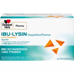 IBU-LYSIN DoppelherzPharma 400 mg filmovertrukne tabletter, 50 stk